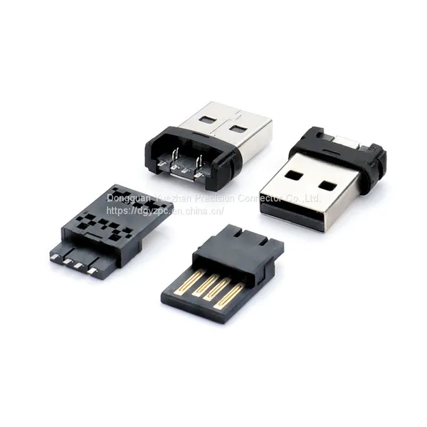 Cheaper USB2.0 A TYPE PLUG SOLDER(L17.5, Selective Gold 3U Solder photo-2