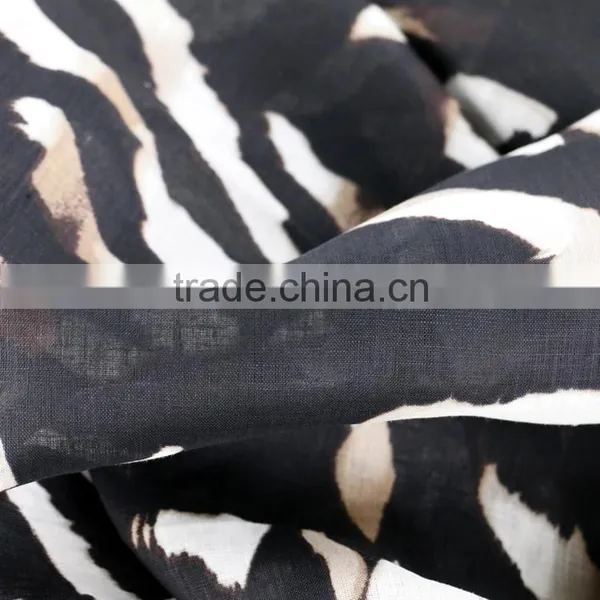 21*21 Printed Linen Fabric,women's Fashion Dress Fabric,100% Linen Fabric