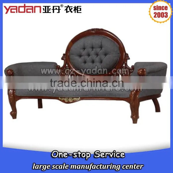 American Living Room Antique Furniture Pictures of Solid Wood Fabric Sofa Quality Choice photo-4