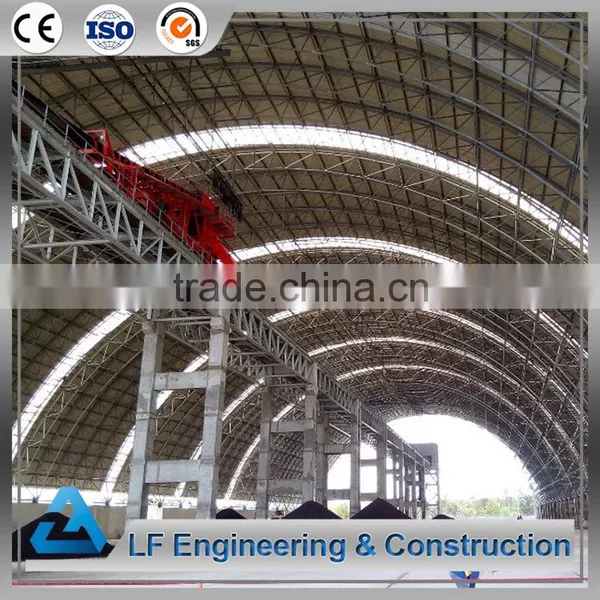 Modular Design Steel Space Frame Barrel Coal Storage photo-3