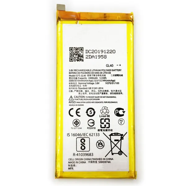 Rechargeable Batteries GL40 Battery For Motorola Moto Z PLAY 3.8V 3510mAh Lithium Ion Batteries photo-2