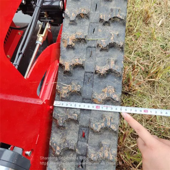 Track Mower, China Remote Controlled Brush Cutter Price, Wireless Robot Mower for Sale photo-5