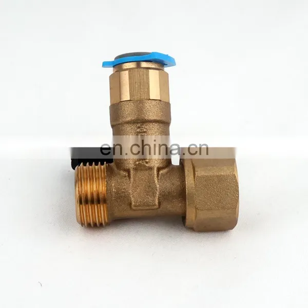 Swivel Quick Connect Three-Way Brass Ball Valve Chromed 1/2x1/2x1/4 photo-4
