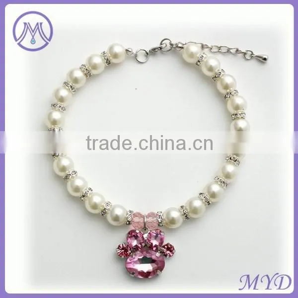 Customized Crown Pearl Pet Pendant Necklace for Dog Cat photo-5