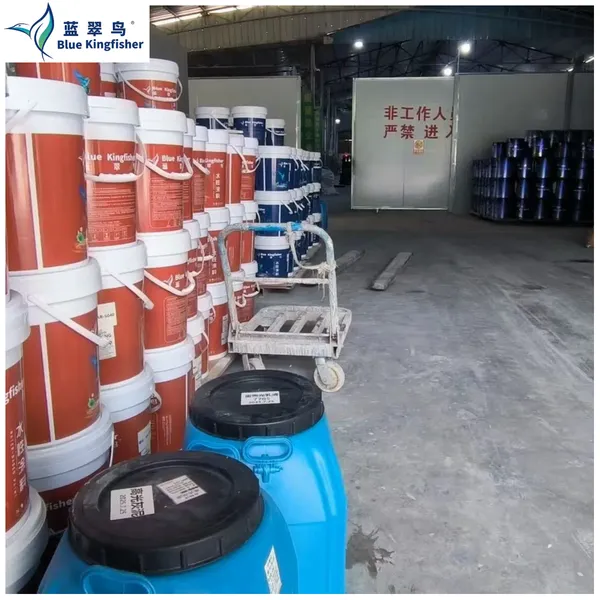 Chinese Blue Kingfisher Wall High-end Texture Paint Made in Source Factory photo-4