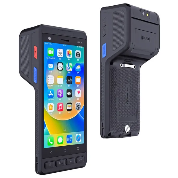 HiDON Cheapest Factory PDAs Android 14 Handheld Terminal Barcode Scanner PDA With POS Thermal Printer UHF RFID With NFC for Warehouse photo-3