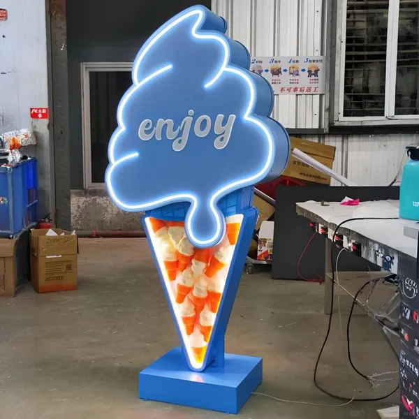 Business Led Letters Light Box Pylon Sign Pylon Sign Standing Pillar Board Advertising Led Pylon Sign photo-2