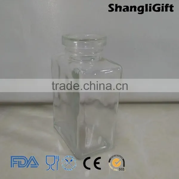 100ml Rectangle Glass Bottle Aroma Reed Diffuser Perfume Glass Bottle photo-2