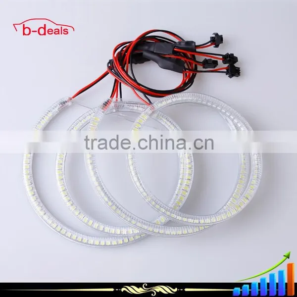 B-deals Custom Logo SMD Halo Ring Headlight DRL for Mitsubishi LANCER Non Projector photo-4