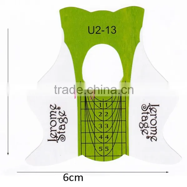 Hotselling Green Paper Gel Nail Extention Nail Forms OEM photo-2