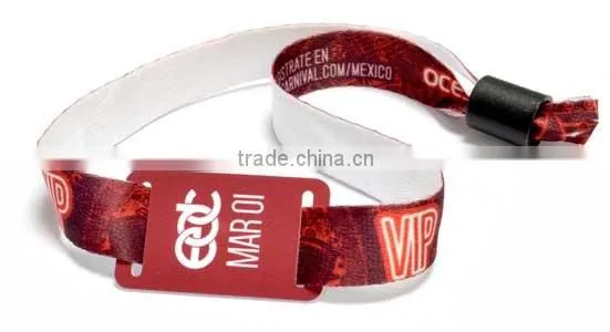 RFID Fabric Wristband Fabric Barcode Tag Wristbands for Identifying photo-4