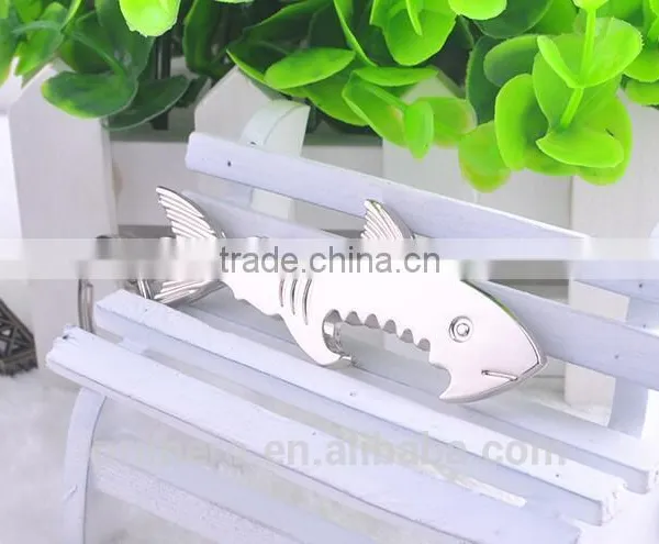 Key Ring Key Chain Alloy Cool Fish Shark Beer Bottle Opener Keychain Unique Gifts photo-6