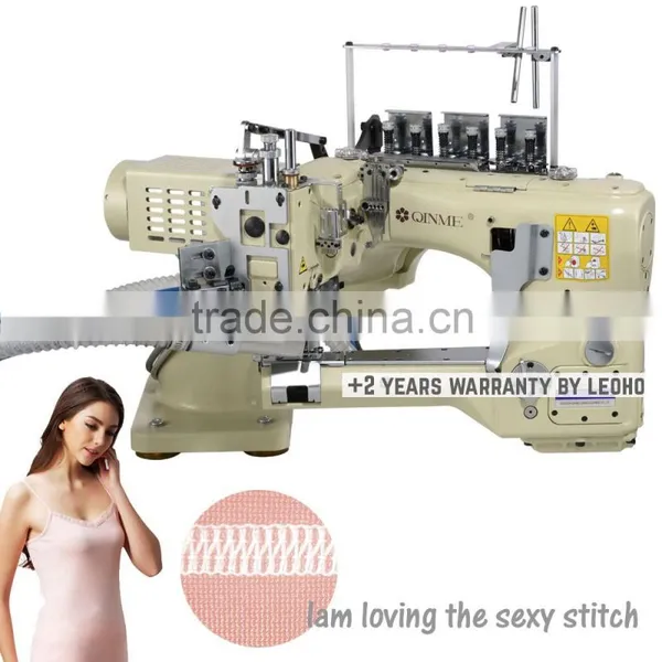 Industrial 4 Needles Single/Double Cutter Sewing Machine With Waste Suction