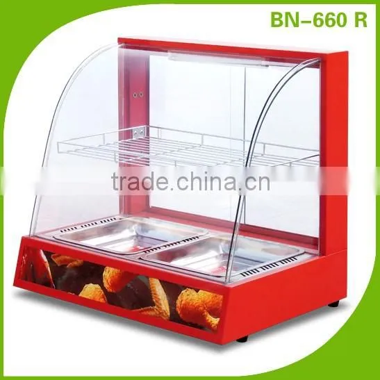 Snack Shop Warming Equipment Table Top Electric Hot Food Display Case (Black) photo-2