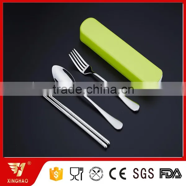 Travelling Japanese Tableware Suit in Colorful Plastic Box photo-3