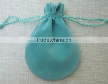 Customized Velvet Pouch Blue photo-3