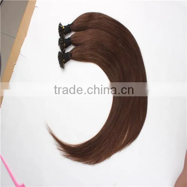 100% Virgin Brazilian Remy Human Asian U/I/Flat/V Tip Keratin Hair Extensions Factory Price photo-6