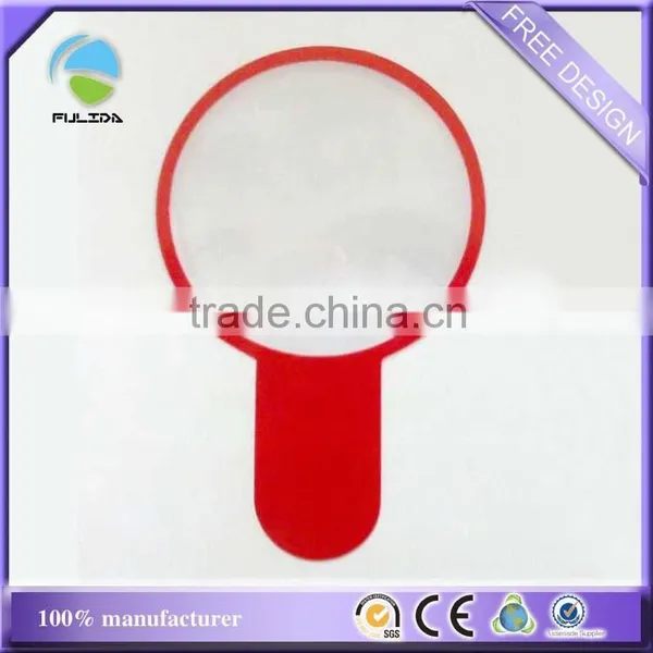 Cheaper Black Pvc Plastic Handle Science Magnifying Glass Magnifer Sheet photo-4