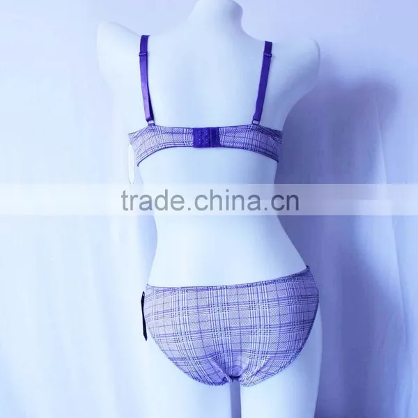 New Design Girls Cotton Sexy Bra and Panty Custom Supplier's Choice photo-3