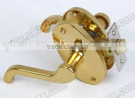 High Polished Gold Plated 257 Bathromm Door Lock