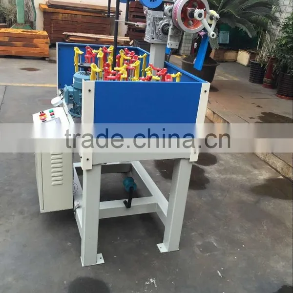 Servo Motor on Take up 130 Series 16 Spindle Bungee Cord Braiding Machine Price photo-4