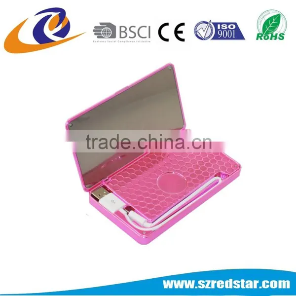4000mAh Built-in Cable Smart Mirror Power Banks for Lenovo K3 Note Shenzhen photo-3