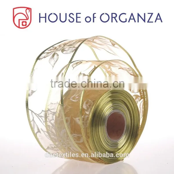 Wholesale Wire Edge Christmas Ribbon for Gift Packaging photo-6
