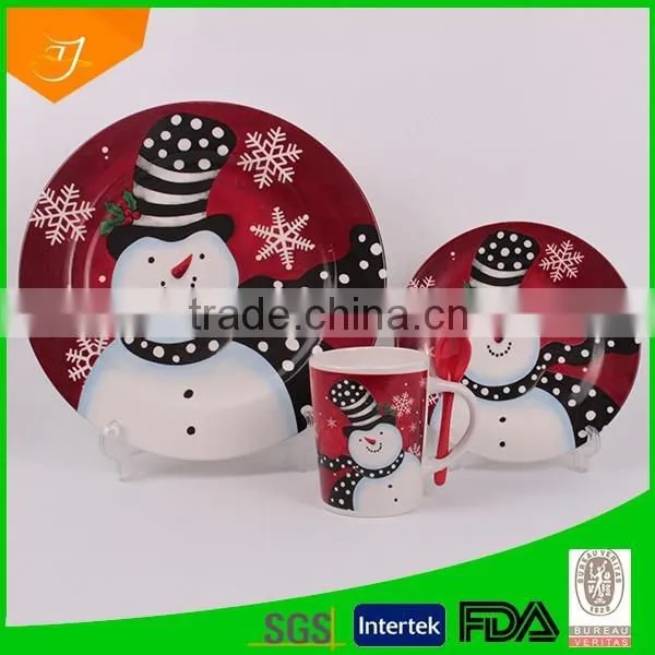 Snowman Dinnerware Ceramic photo-2