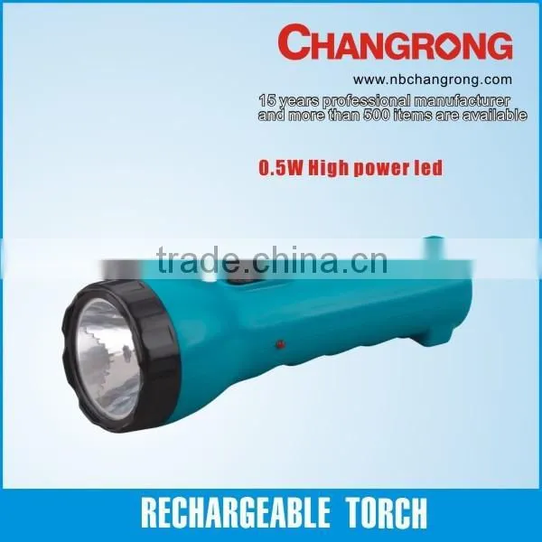 2015 Economic Led Rechargeable Flashlight CR-9005L