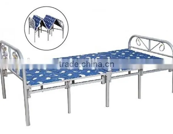 Cheap wrought iron beds hotel furniture horizontal folding bunk wall bed