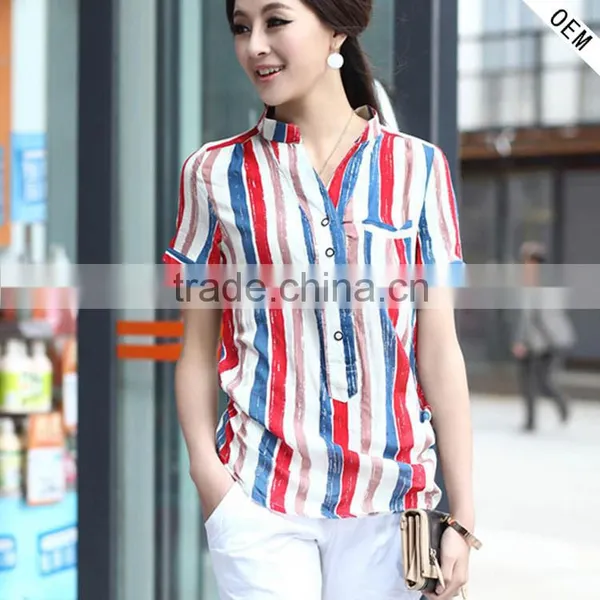 2016 New Designs Shirts and Blouses for Women Hot Sale on