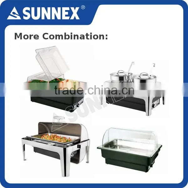 SUNNEX Professional Polycarbonate Roll Top Cover 220V AC, 760W 13.5LTR/14.3U.S.Qt Electric Food Warmer photo-6