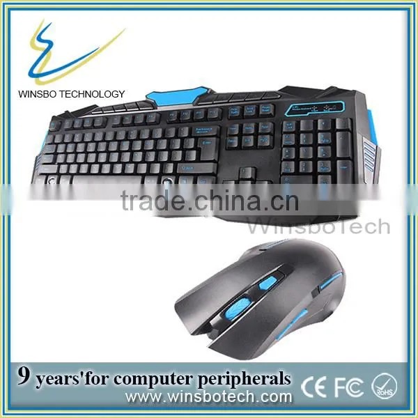 2014 Hot Sale Wireless Laser Gaming Computer Keyboard / 2.4Ghz RF Working Type for Universal Computer and Laptop.