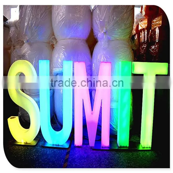 Modern Design Decorative Led Alphabet Letters, Colorful Led Letters photo-6