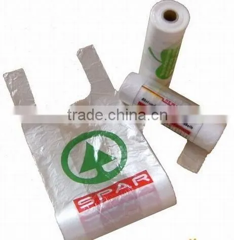 Plastic T-shirt Shopping Bags on Roll Garbage Bags on Roll photo-2