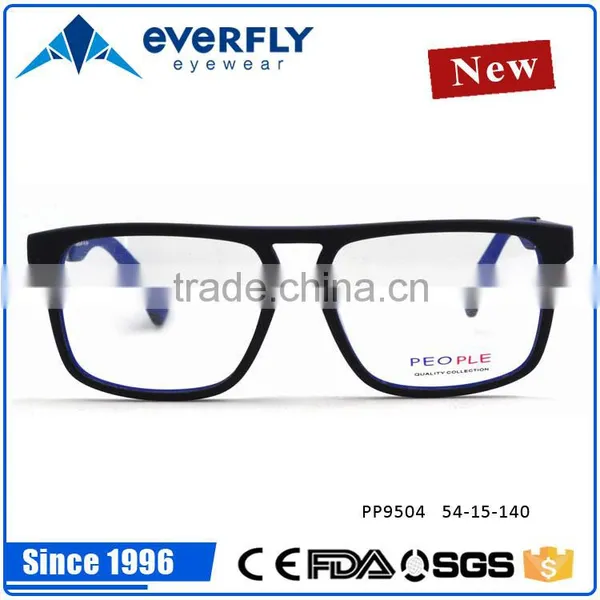2016 China Latest New Collection Square TR & Metal Glasses Spectacle Frames photo-2