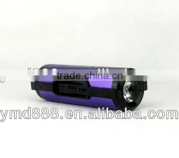 Metal Flashlight Speaker With Custom Own Logo Loudspeaker