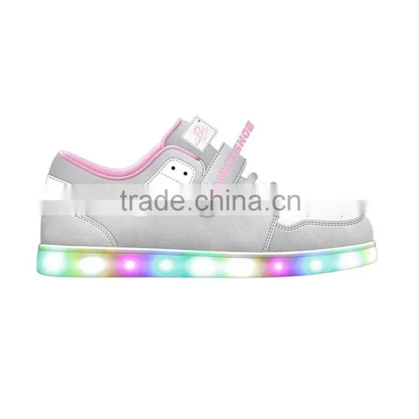 Black Top Selling Kids LED Skate Shoe, Recharging Kids LED Sport Shoe, Factory Price Kids LED Flat Shoe photo-6