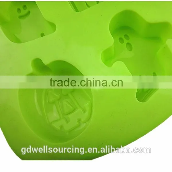 Aluminum Halloween Pumpkins Ghosts Haunted House Shape Cake Mould Jelly Fondant Cake Mold Sugar Kitchen Baking Cook Tool photo-4