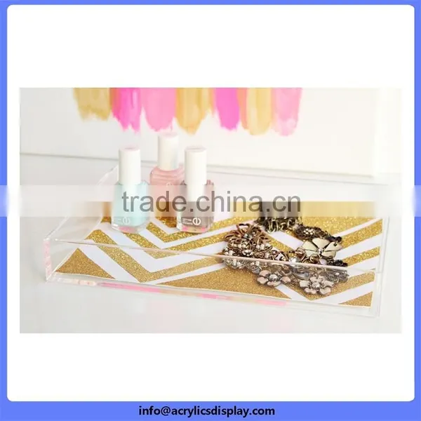 Bottom Price First Grade Black Rectangular Acrylic Trays photo-6