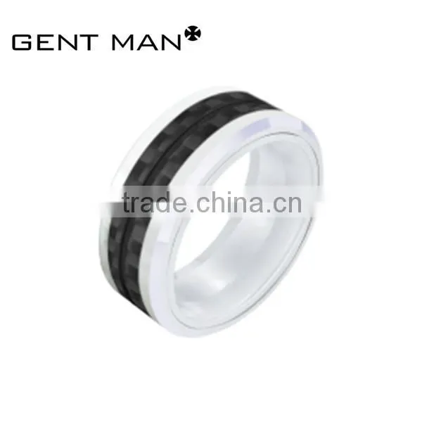 Wholesale New Design Ceramic Solid Carbon Fiber Ring Carbon Filber Ring photo-4