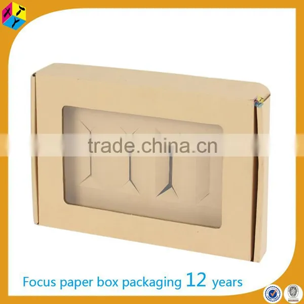 Tuck Top Packaging With Pvc Window Corrugated Paper Box photo-3