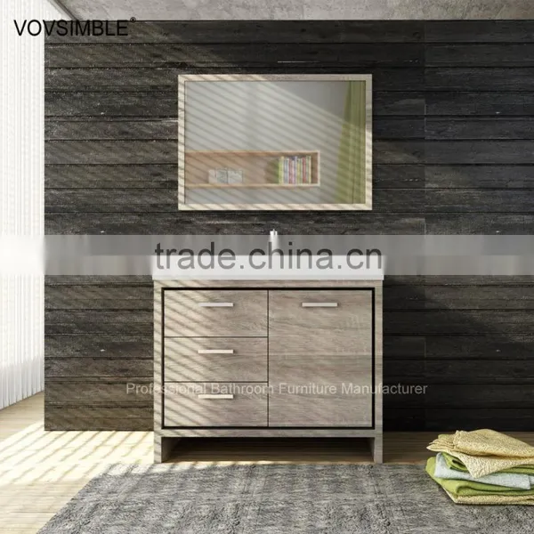 Cheap Single Freestanding Bathroom Vanity, Bathroom Furniture Units Price photo-2
