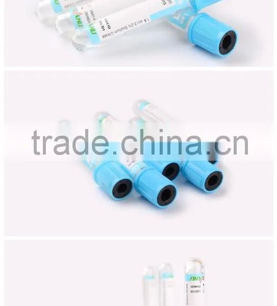 CE and ISO Approved Blue Top PT Vacuum Blood Tube Containers With Sodium Citrate photo-2