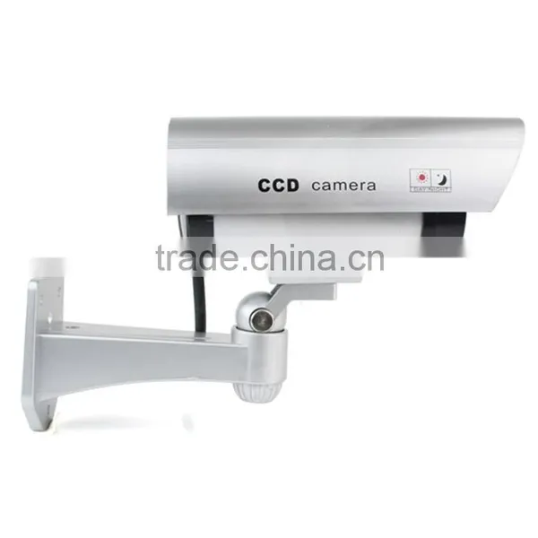 Security CCTV False Outdoor CCD Camera Red LED Light Bullet Dummy Camera photo-3