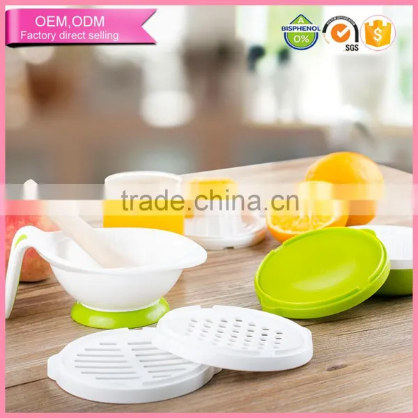 Multifunction Homemade Bpa Free pp Plastic Food Mash Bowl Baby Dinner Set photo-2