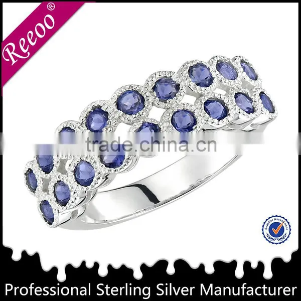 Maori Design Ring, Solid Silver cz Ring