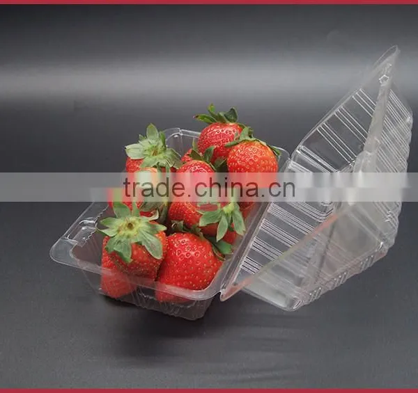 Disposable Plastic BOPS Food Packaging Box for Fresh Fruit Cake Pie,etc. photo-5