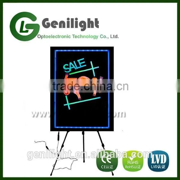 2016 Hot Sale 40*60 CM LED Writing Can Use Power Bank Acrylic LED Sign Board photo-5