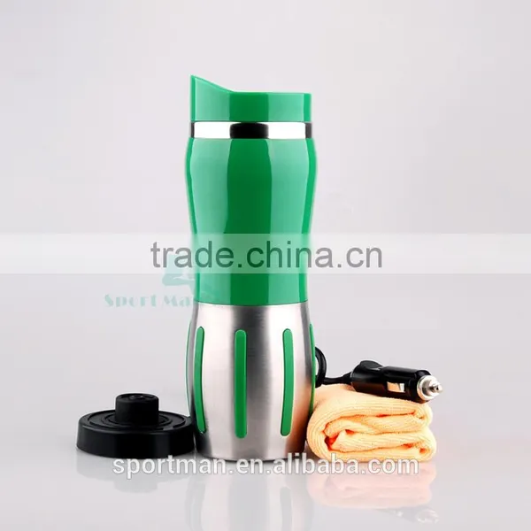 Hubei Sportman Factory Direct Coffee Mug Electric Car Heated Mug Battery Operated Thermos Mug photo-4